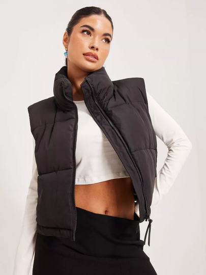 Vero Moda - Liivit - Black - Vmmiley Short Waistcoat Ga - Takit - Vests