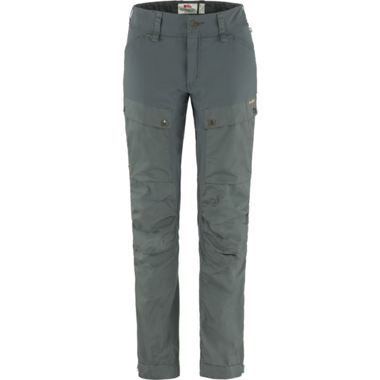 Fjällräven Keb Trousers Curved W Reg - Basalt - Naiset - 36