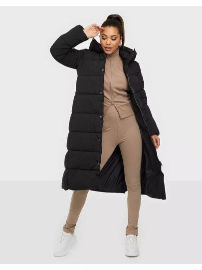 Jofama Savannah Long Puffer Coat Black