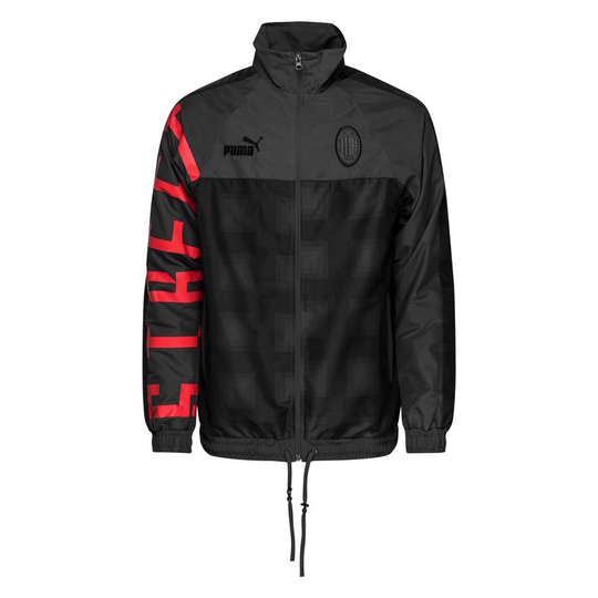 AC Milan Verryttelytakki Street Soccer - Musta/Punainen