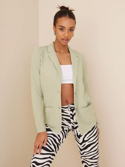 JdY - Takit - Mineral Gray - Jdylouisville Catia L/S Blazer Jrs - Takit