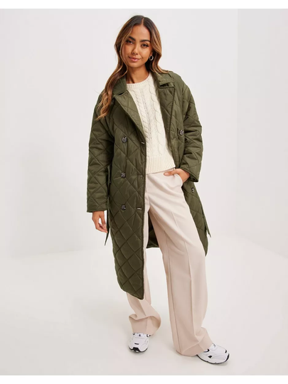 Vero Moda Vmkennedy Long Coat Ga Ivy Green