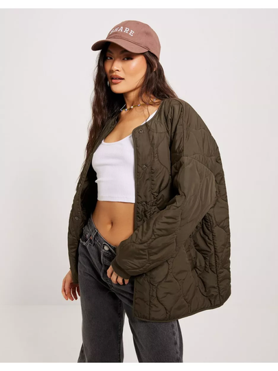 Noisy May Nmfeline L/S Quilted Jacket Demitasse
