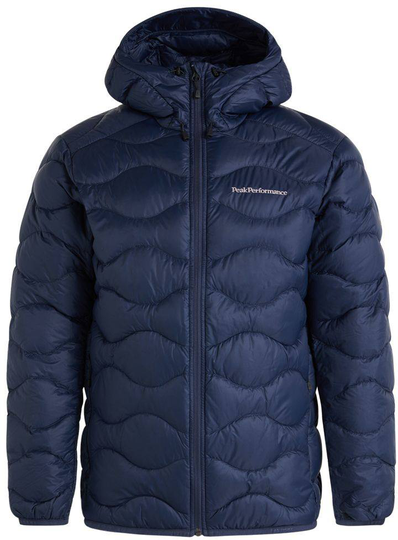 Men's Helium Down Hood Jacket 2022 Autumn Tummansininen S