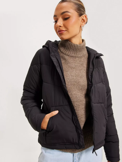 Noisy May - Puffer-takit - Black - Nmdalcon L/S Jacket Bg Noos - Takit