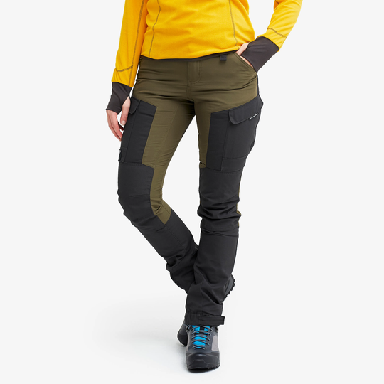 RVRC GP Pants Naiset Dark Olive, Koko:L - Ulkoiluhousut, Vaellushousut & Retkeilyhousut