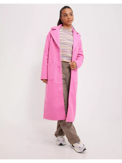 Pieces Pcnili Long Coat Rose Violet Melange