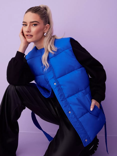 Neo Noir - Liivit - Blue - Justina Puffer Vest - Takit - Vests