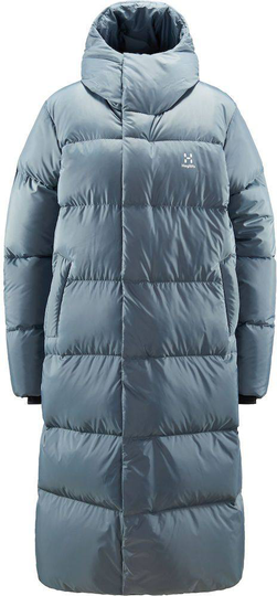 Women's Long Down Parka Steel Blue S