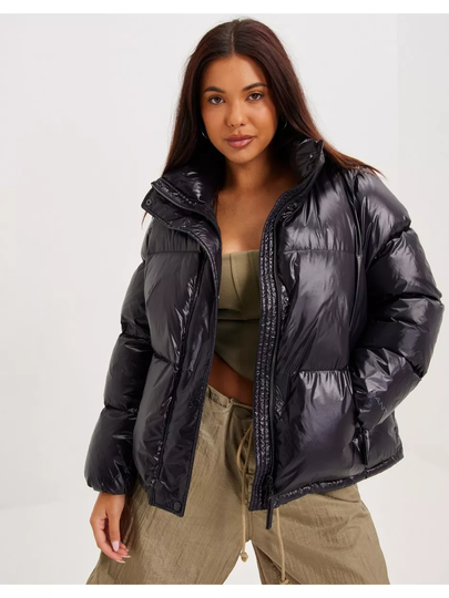 Gant D1. Cropped Down Jacket Black