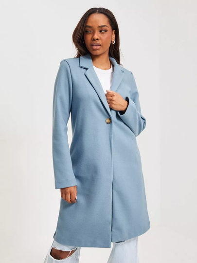 Only - Pitkät takit - Windward Blue - Onlemma New Coatigan Otw - Takit - coats