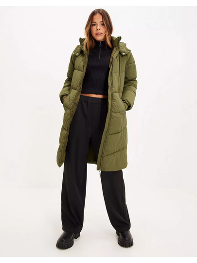 Pieces Pcjamilla Long Puffer Jacket Noos B Dark Olive