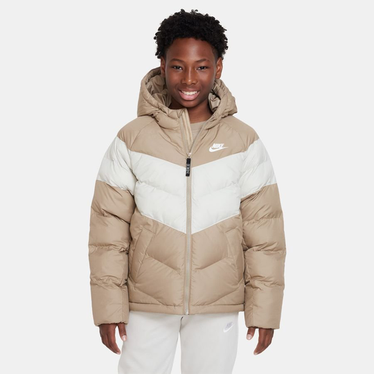Nike Talvitakki NSW synthetic-fill - Khaki/Harmaa/Valkoinen Lapset