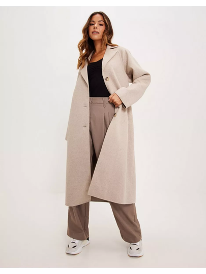 Selected Femme Slfnew Tama Handmade Wool Coat B No Sandshell Melange