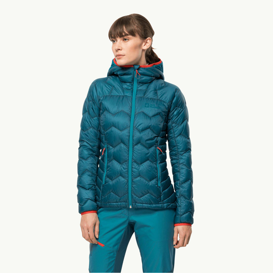 Women's Alpspitze Down Hoody Turkoosi S