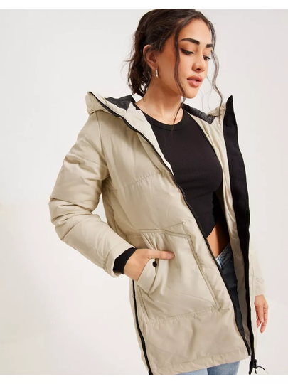 Vero Moda Vmoslo 3/4 Down Jacket Noos Oatmeal