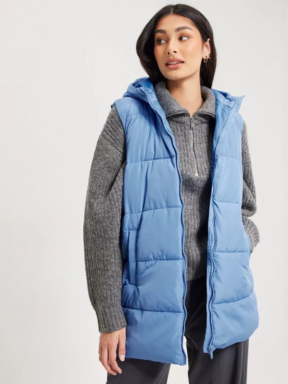 Pieces - Liivit - Granada Sky - Pcbee New Puffer Vest Bc - Takit - Vests