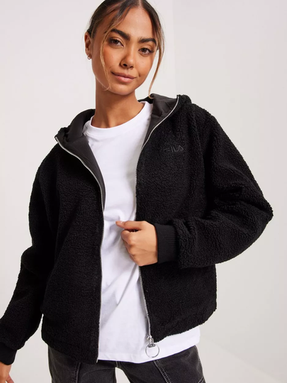 Fila - Teddytakit - Night - BOLGRAD cropped hooded sherpa jacket - Takit