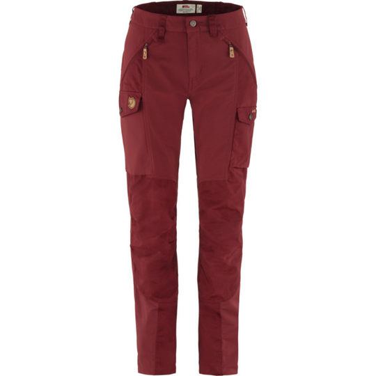 Fjällräven Nikka Trousers Curved W - Bordeaux Red - Naiset - 36