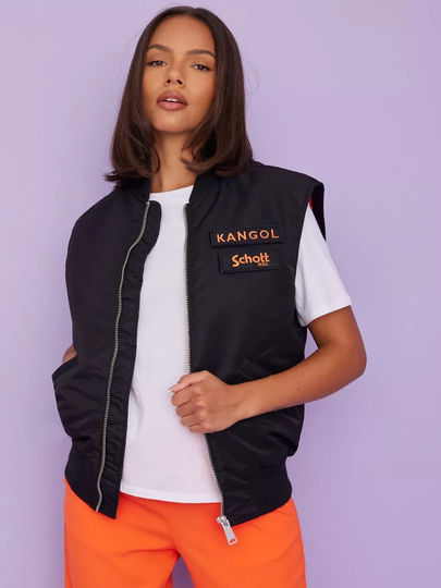 Kangol - Liivit - Black - Kangol X Schott - Takit - Vests