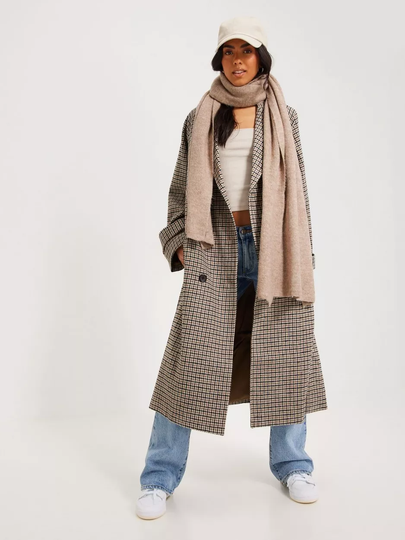 Object Collectors Item - Pitkät takit - Sepia Check - Objkeily L/S Coat Noos - Takit - coats