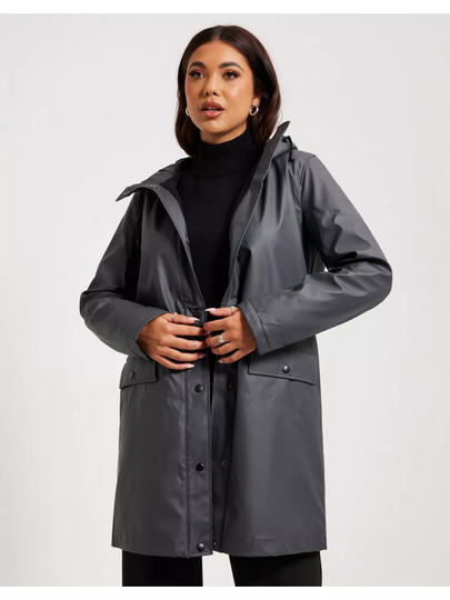 Vero Moda Vmasta 3/4 Teddy Coated Jacket Noos Asphalt