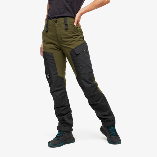 RVRC GP Short Pants Naiset Dark Olive, Koko:L - Ulkoiluhousut, Vaellushousut & Retkeilyhousut