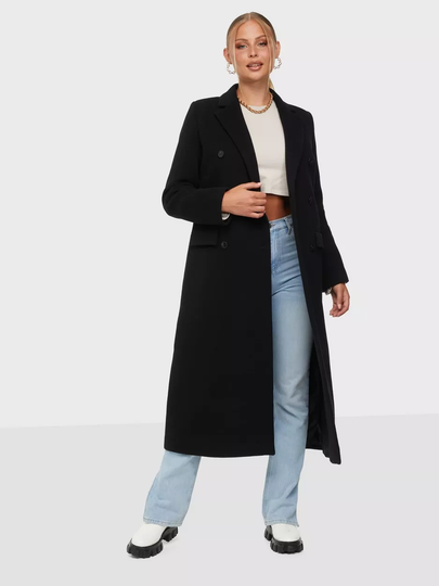 Samsøe Samsøe - Pitkät takit - Black - Falcon coat 11104 - Takit - coats