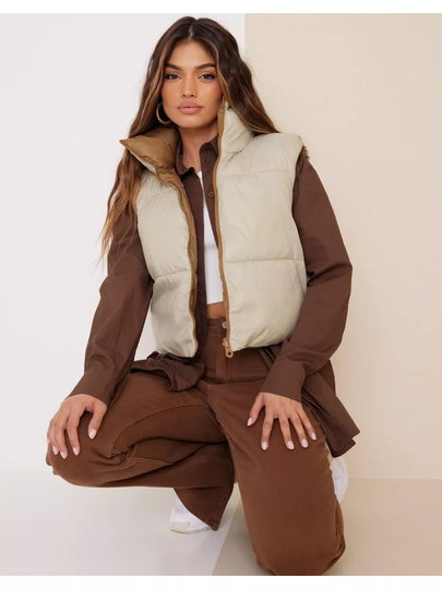 Only Onlricky Short Rev. Waistcoat Otw N Silver Lining Trench Coat