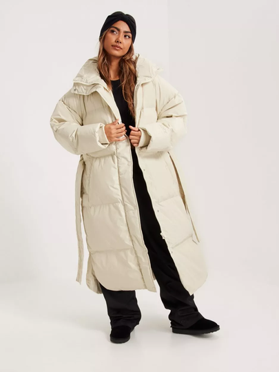 JJXX - Puffer-takit - Bone White - Jxarely Note Long Puffer Jacket Sn - Takit