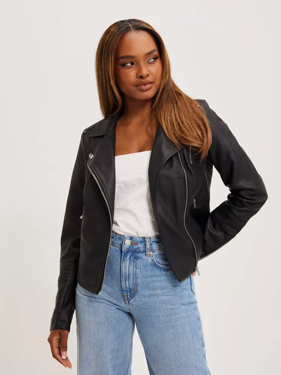 Only - Nahkatakit - Musta - Onlgemma Faux Leather Biker Otw Noo - Takit - leather Jackets