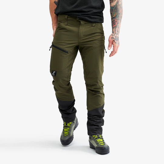 Silence Pants Miehet Dark Olive, Koko:XL - Ulkoiluhousut, Vaellushousut & Retkeilyhousut