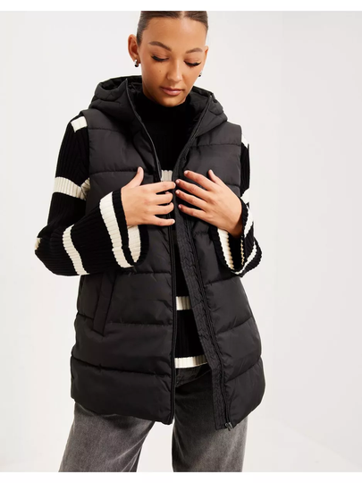 Vila Vitate S/L Puffer Vest - Noos Black