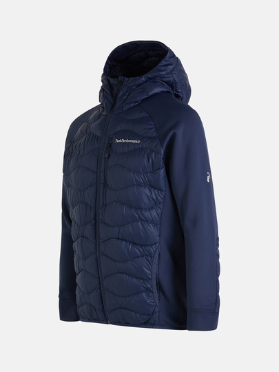 Men's Helium Down Hybrid Hood Tummansininen XXL
