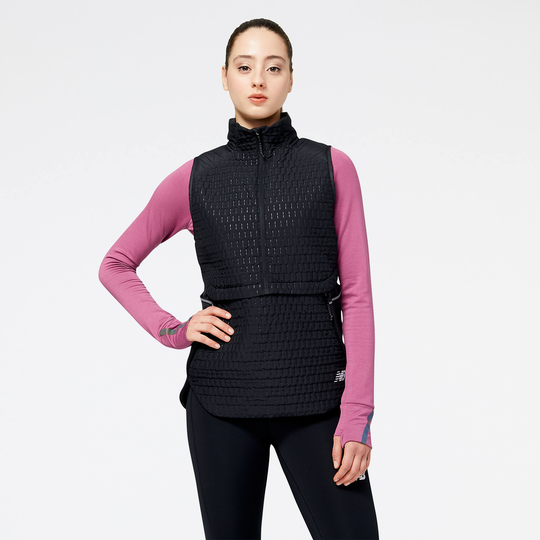 Women's Heat Grid Vest Musta L