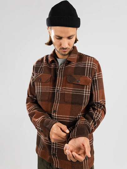 Tentree Heavy Weight Flannel Jacket ruskea