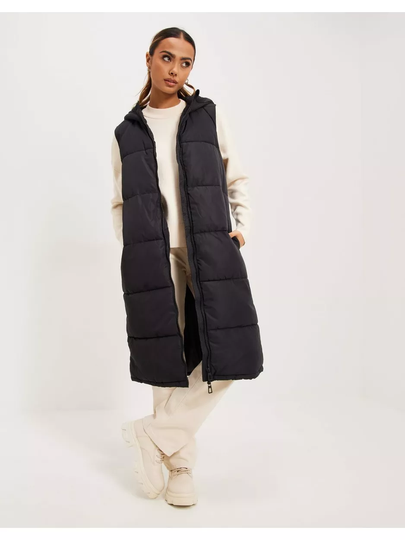 Only Onlalina Long Waistcoat Otw Noos Black