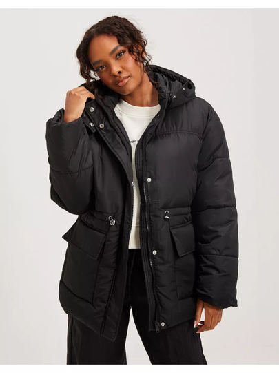 Pieces Pclouie Short Puffer Jacket Kac Black