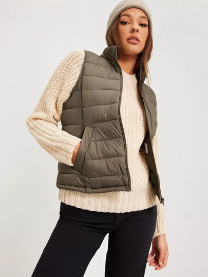 Vila - Liivit - Walnut - Viminsk Short Waistcoat - Takit - Vests