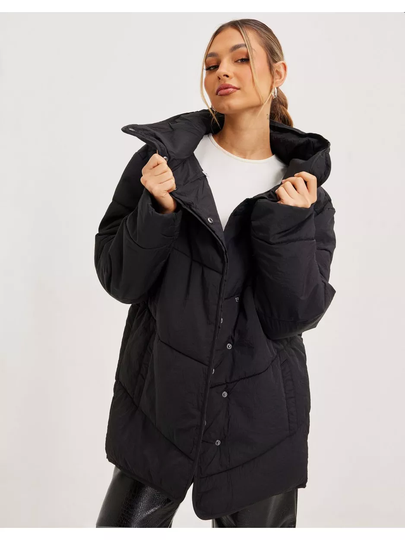 Vila Vilouisa L/S New Padded Short Coat Black