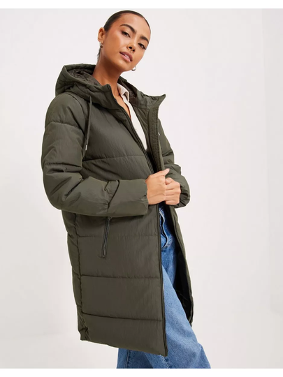 Only Onldolly Long Puffer Coat Otw Noos Grape Leaf