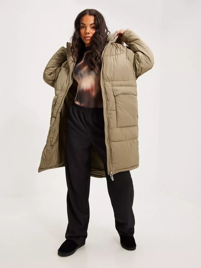 Only - Puffer-takit - Crockery - Onlgabi Oversized Long Coat Otw Noo - Takit