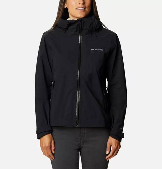 Women’s Ampli-Dry Waterproof Shell Jacket Omni-Tech Musta XL