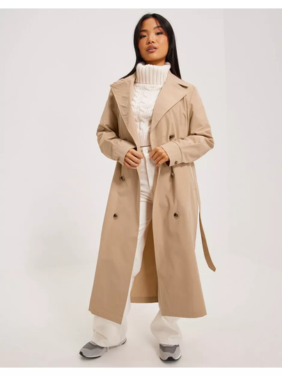 Vila Vimersin Long Trenchcoat - Noos Sesame