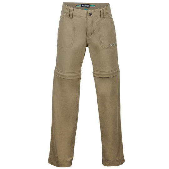 Marmot Girls Lobo' S Convertible Pant - Desert Khaki - Lapset - S