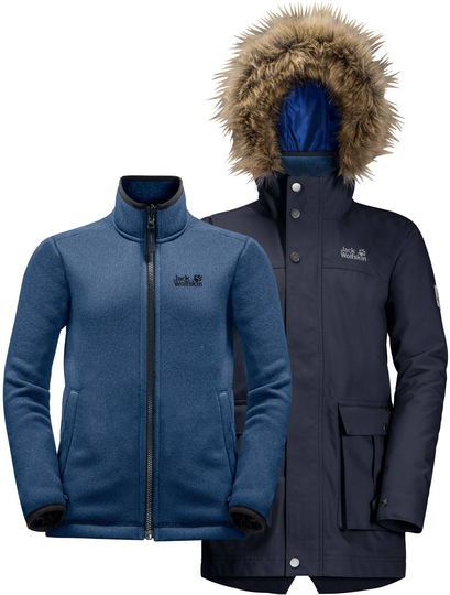 Boys Elk Island 3in1 Parka Night 128