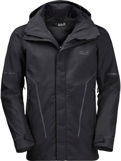 Taiga Trail Jacket Men Musta XXXL