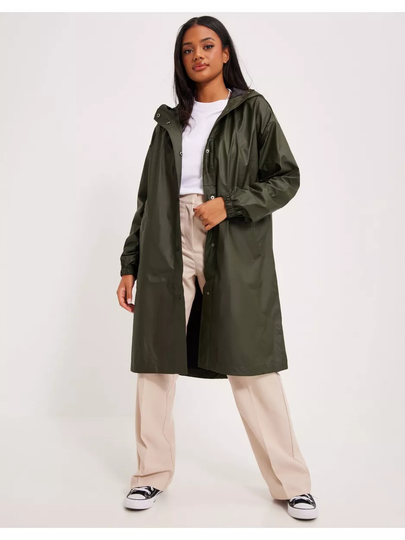 Only Onlmarie Long Raincoat Cc Otw Rosin