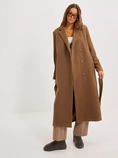 Samsøe Samsøe - Pitkät takit - Brown - Astrid coat 11104 - Takit - coats