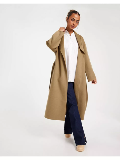 Gant D1. Handstitched Belted Coat Khaki